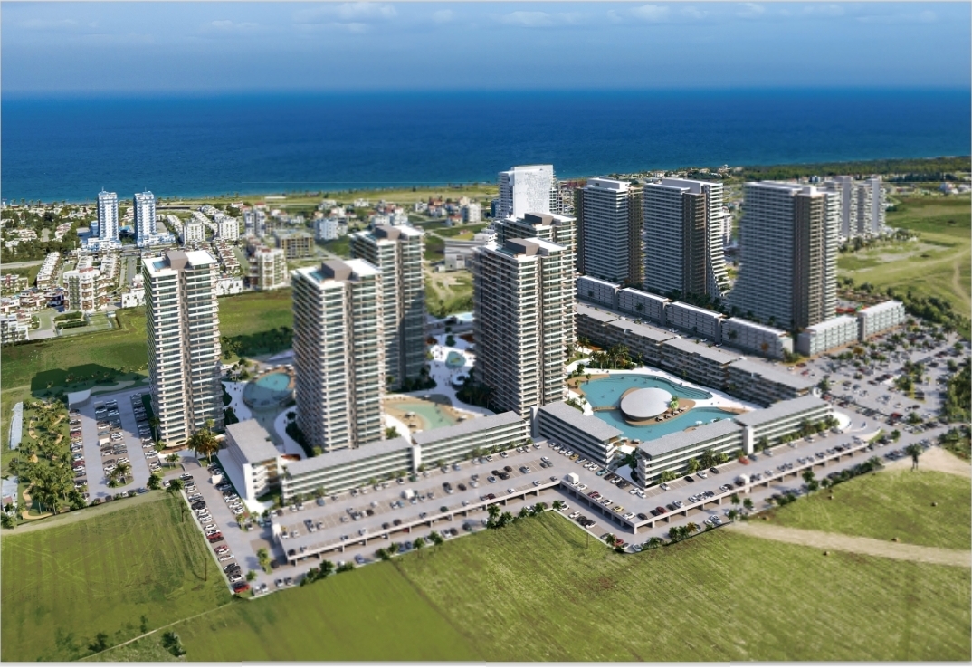 İskele Long Beach – Casino & Sonsuzluk Havuzlu Lüks Rezidans | 2+1 Deniz Manzaralı, %8 Kira Garantili